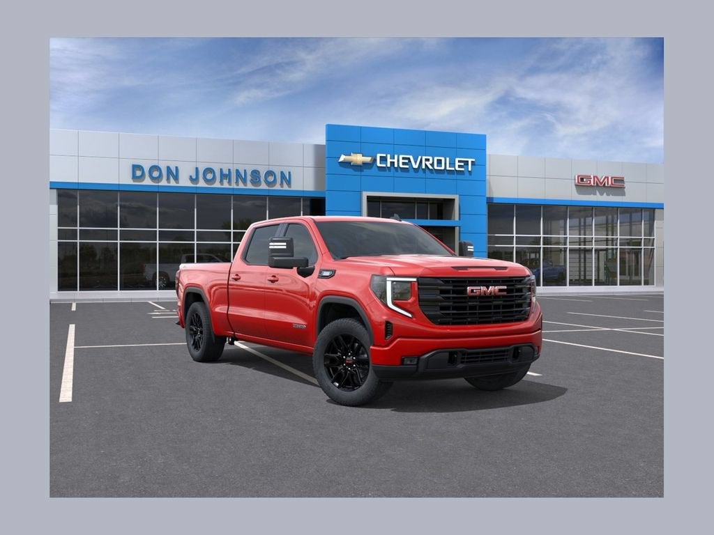 2026 GMC Sierra 1500 Elevation in Cardinal Red — front three-quarter view