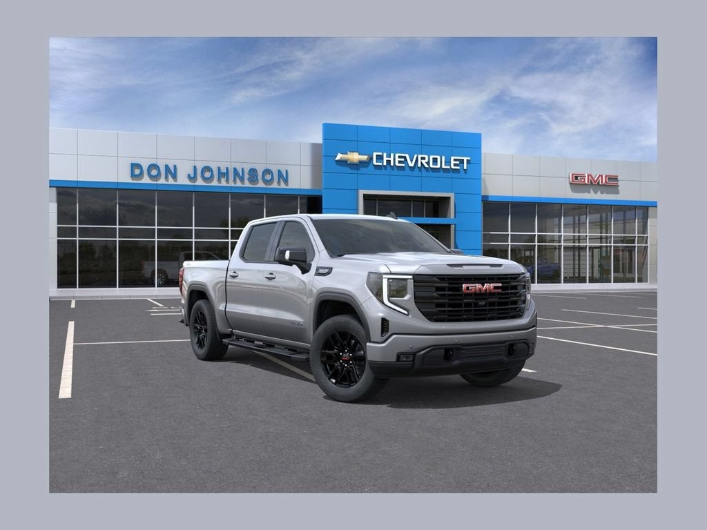 2026 GMC Sierra 1500 Elevation in Sterling Metallic — front three-quarter view