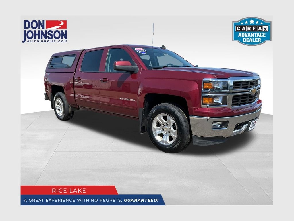 2015 Chevrolet Silverado 1500 LT in Deep Ruby Metallic — front three-quarter view