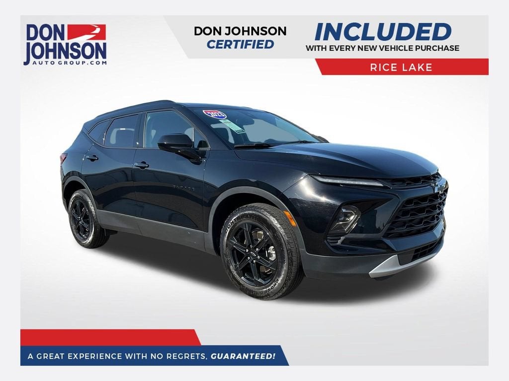 2023 Chevrolet Blazer 2LT in Black — front three-quarter view