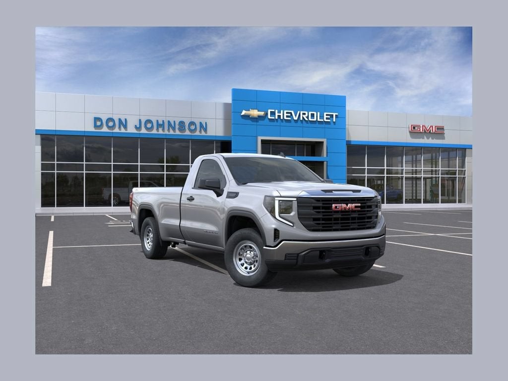 2026 GMC Sierra 1500 Pro in Sterling Metallic — front three-quarter view