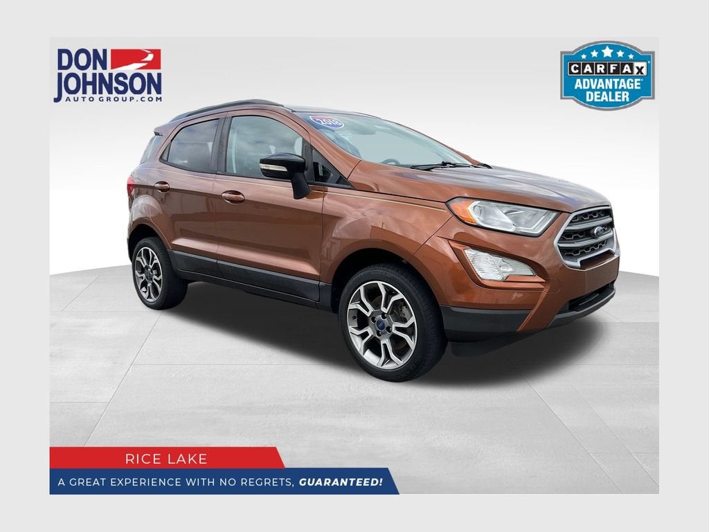 2018 Ford EcoSport SE in Red — front three-quarter view